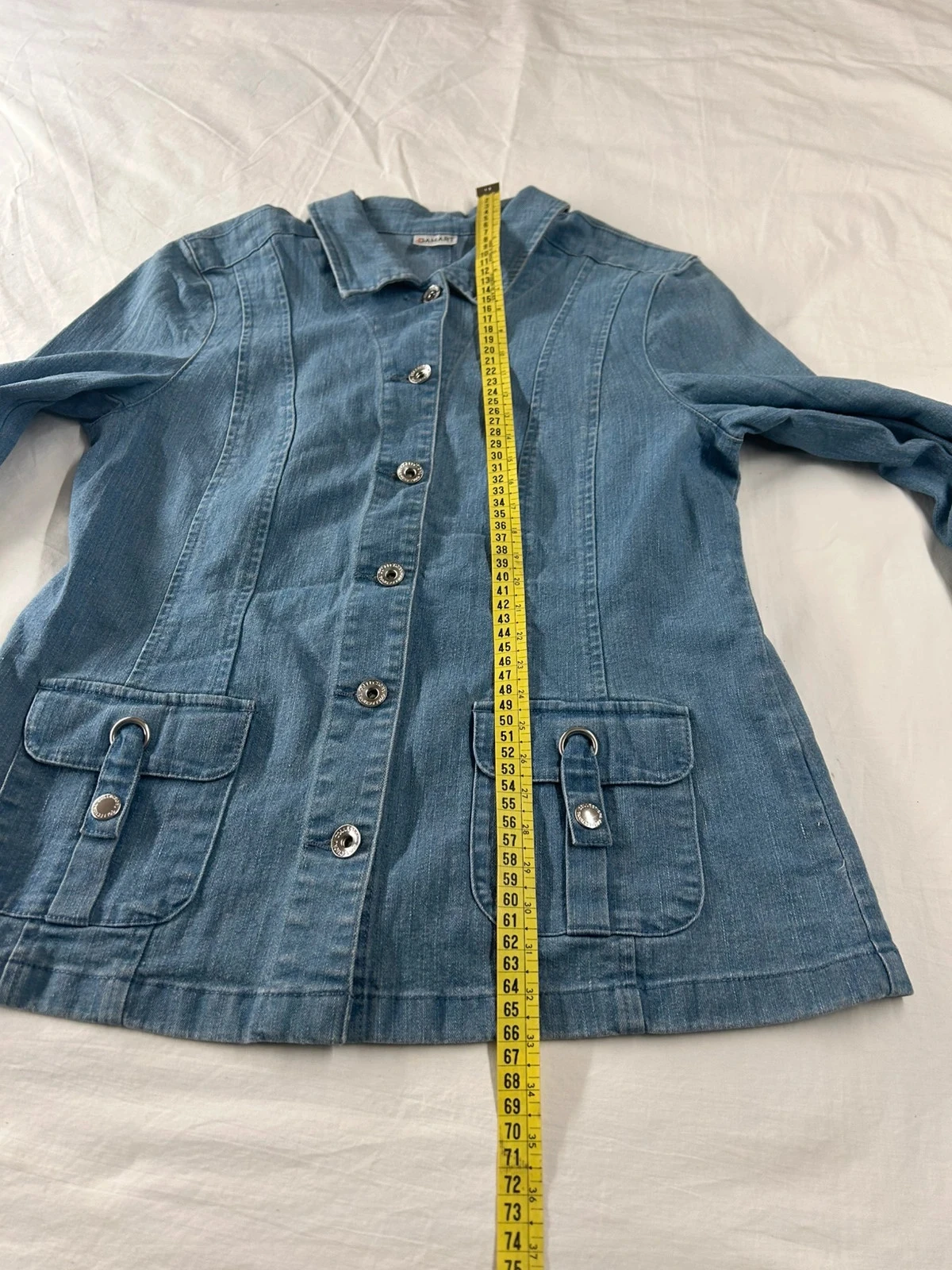 Blauwe denim shirt damart – photo 6